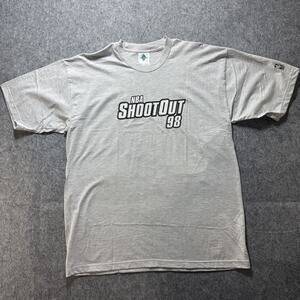 Vintage NBA ShootOut 98 Shirt Mens XL Gray NBA Basketball PlayStation‎ Promo 90s